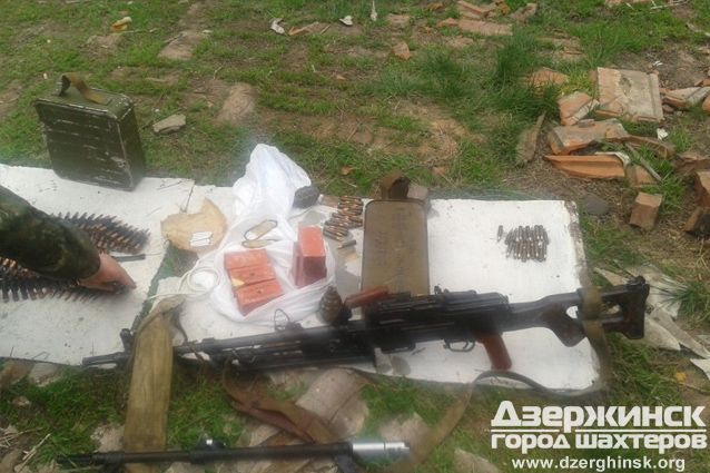В Торецке (Дзержинске) полиция выявила очередной схрон оружия